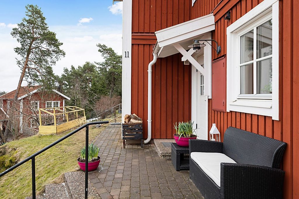 7. Stensattning innergardsrenovering tradgard Villa Vallentuna Johannesudd