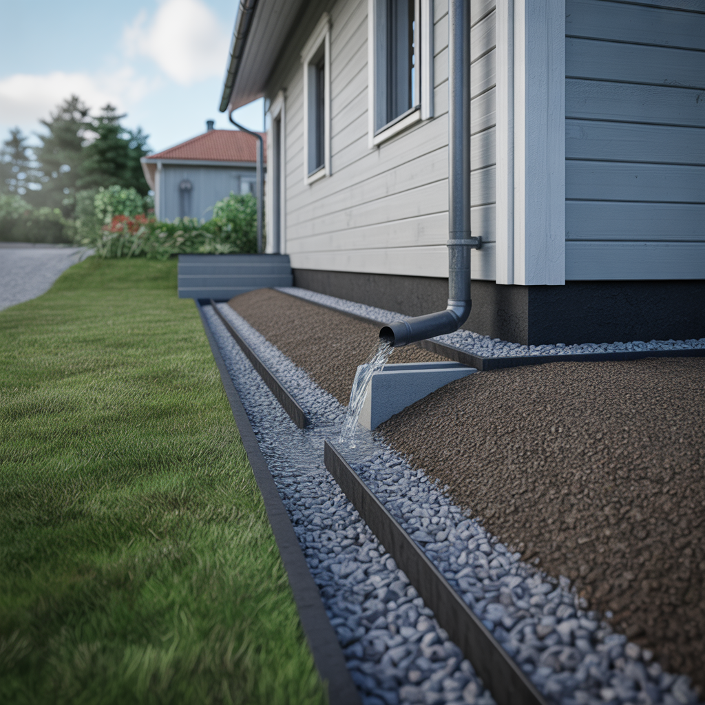 8.Sa undviker du vattensamlingar pa tomten med ratt dranering