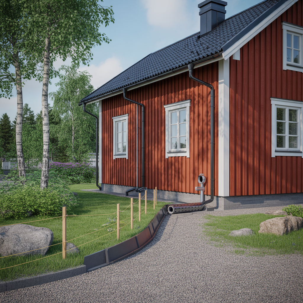 dagvatten fran tak till stenkista dimensionering regler kost