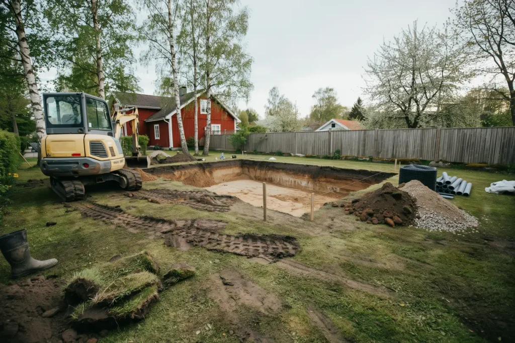 schakta f r pool p villatomt r tt djup masshantering och vanliga misstag att undvika