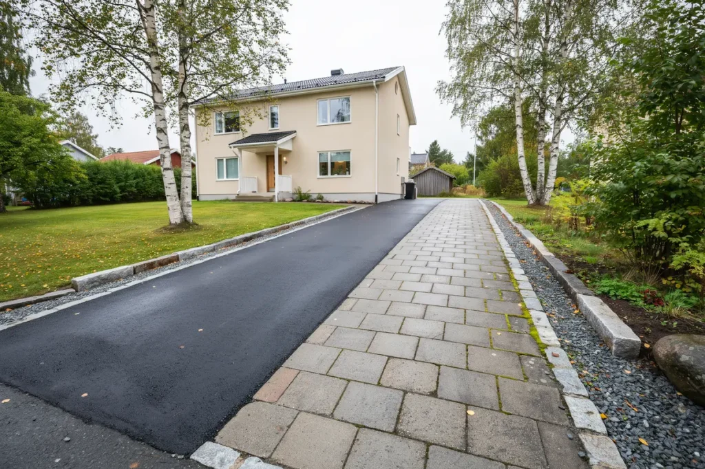 asfaltera uppfarten eller l gga marksten s v ljer du r tt l sning f r tomt budget och underh ll
